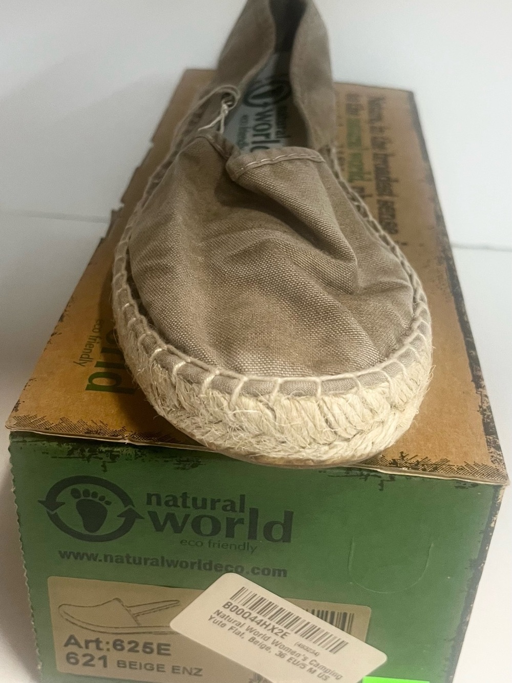 Beige Canvas Espadrille Sneaker for Women